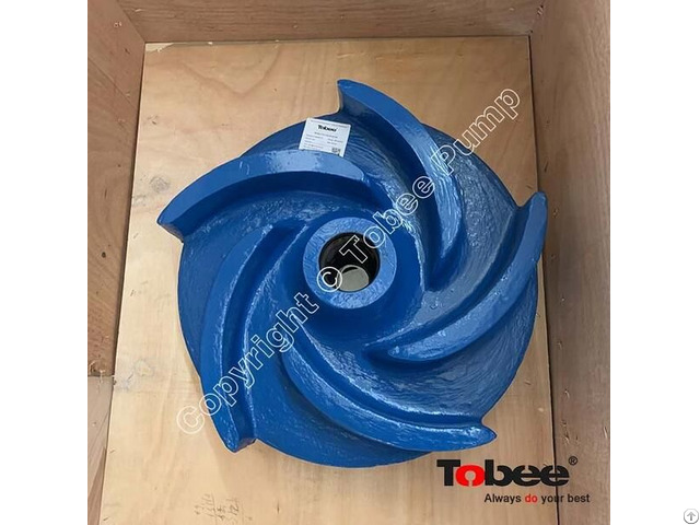 Tobee® 200sv Sp Metal Lined Vertical Slurry Pump Impeller Sp20206a05 With 5 Vanes