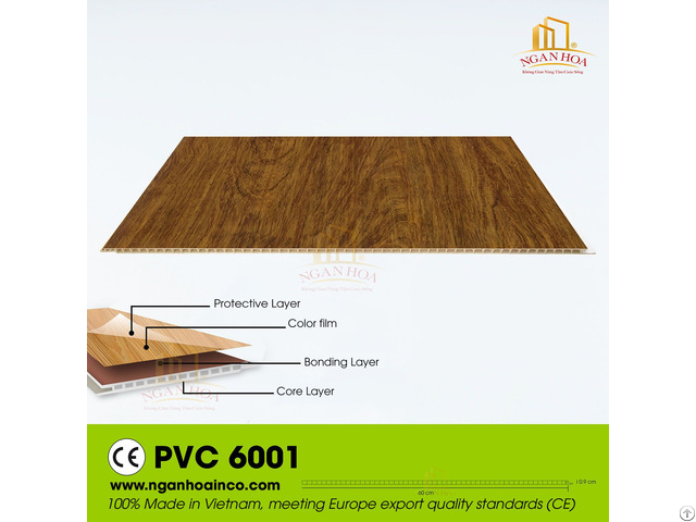 Pvc 60cm Plastic Wall Ceiling Cladding Panel Spc