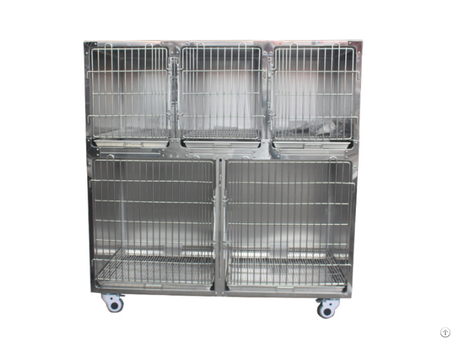 Animal Hospital Stainless Steel Vet Cages