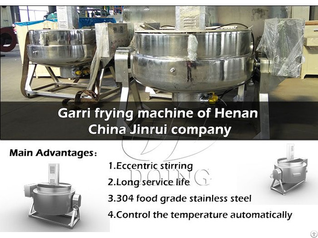 To Nigeria 304 Stainless Steel Cassava Gari Making Machine Garri Fryer