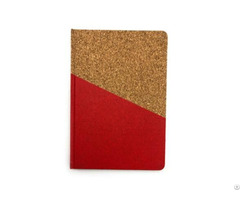 Customized Office Supplier Stationery Cork Hard Cover Notebook
