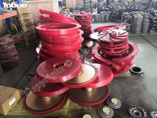 Tobee® 9 Units Slurry Pump Urethane Impellers Liners And Throatbush