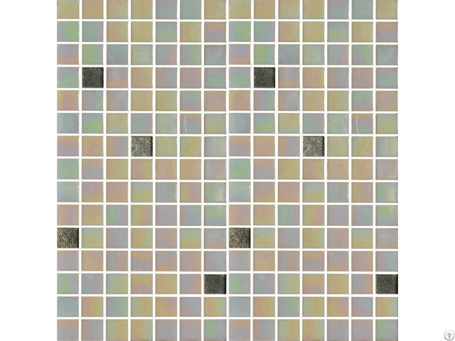 20x20mm Small Square Iridescent Color Glass Mosaics