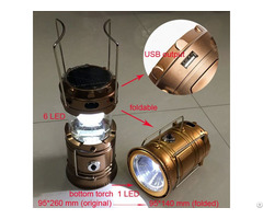 Foldable Solar Camping Lantern With Mobile Charger C1109h