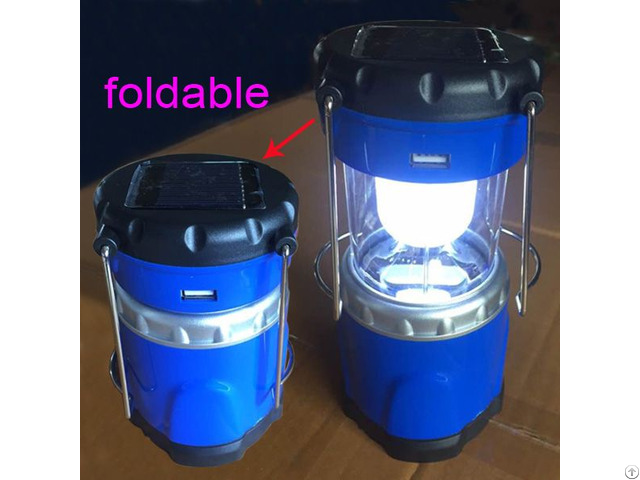 Foldable Solar Camping Light With Mobile Charger C1106h