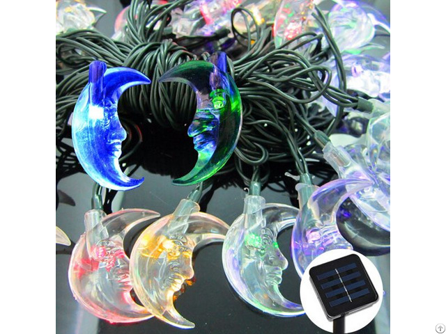 Solar String Light S248a With Moon Decoration