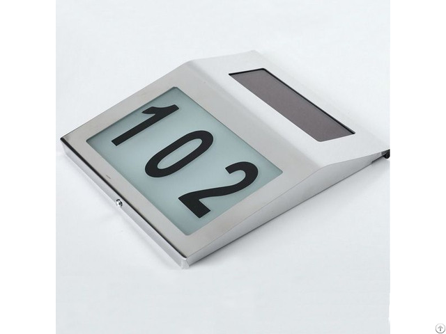 Solar House Number Light H5019n