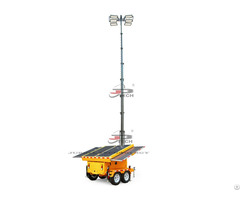Mobile Solar Telescopic Light Tower With Trailer For Mining And Parking Lot Sl4604 9m 1006