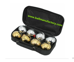 Supply Metal Petanque Boules Ball In Silver And Golden Color