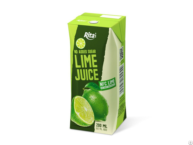 No Sugar Lime Juice 200ml Aseptic