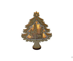 Wooden Christmas Bell Lights