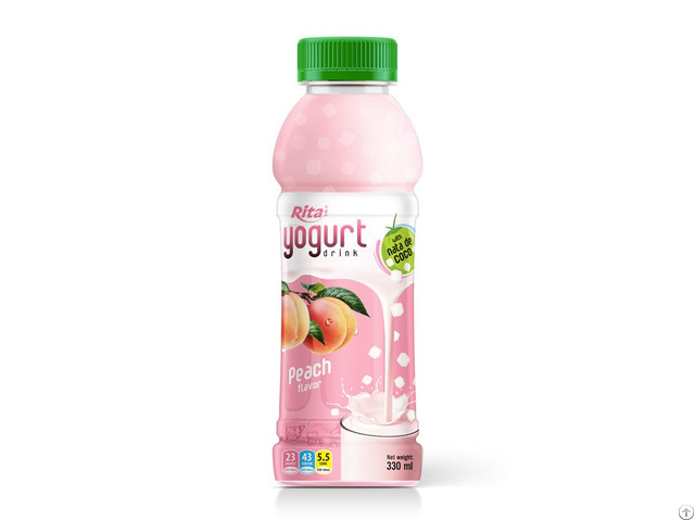 Yogurt Peach 330ml Pet Bottle