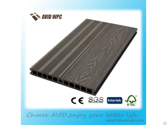 Hot Sale 3d Embossing Wpc Decking Portable Flooring