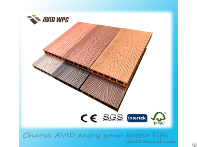 New Technology 3d Wood Grain Embossed Eco Decking Boards Wpc Flooring Composite For Garden