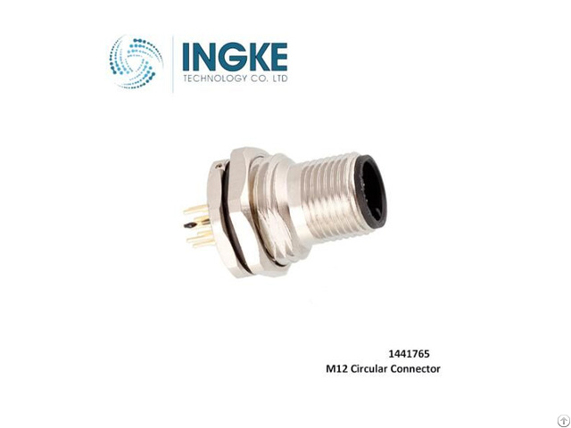 M12 Connector 1441765 5 Position Plug Male Solder