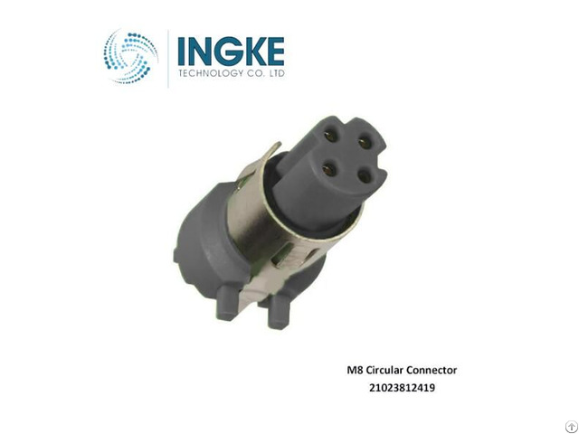 M8 Connector 21023812419 Receptacle Female Sockets Solder