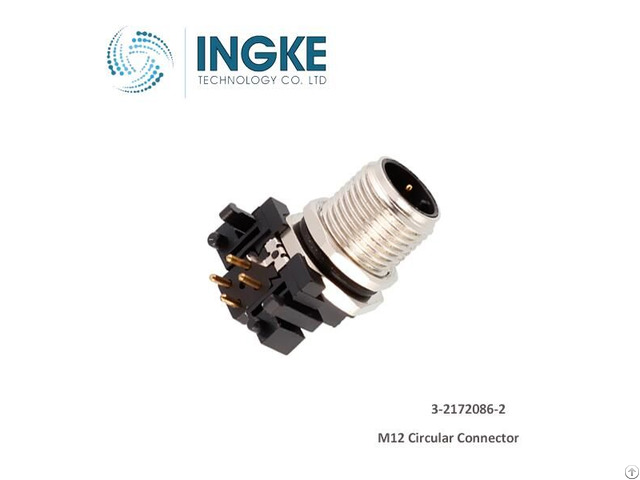 M12 Connector 3 2172086 2 4 Position Receptacle Male Solder