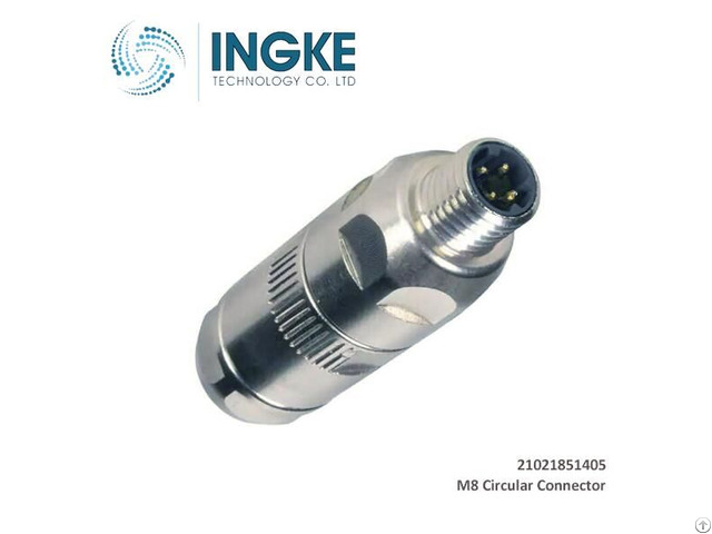 M8 Connector 21021851405 4 Position Plug Male Idc Free Hanging