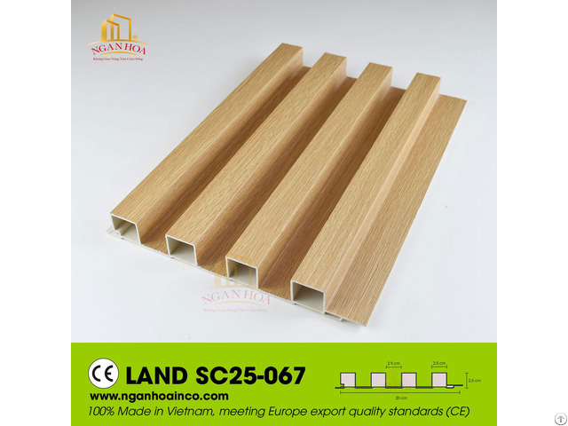 Pvc 4sc Wall Ceiling Panel Corrugated Fluted Cladding