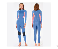 Women 3 2mm Back Zipper Wetsuit Limestone Neoprene Diving Surfing Full Suit
