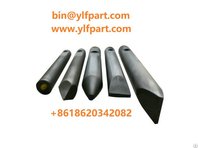 Ehb20 Eh23 Eh24 Ehb25 Ehb50 Hydraulic Hammer Parts Moil Point Everdigm Rock Breaker Chisel