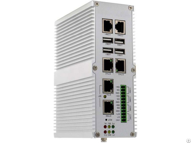 Wide Temperature Industrial Embedded Pc Network Appliance With 4x Gbe Rj45 2x Rs232 5x Rs485