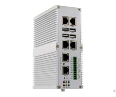 Wide Temperature Industrial Embedded Pc Network Appliance With 4x Gbe Rj45 2x Rs232 5x Rs485