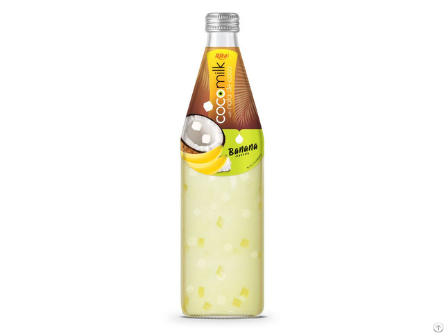 Cocomilk With Nata De Coco 485ml Banana