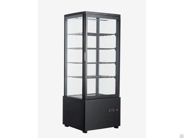 Sided Glass Refrigerated Standing Display Cooler