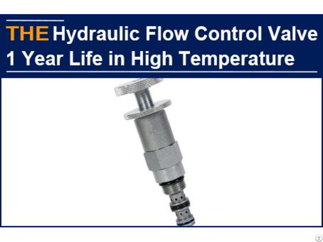 The Hydraulic Flow Control Valve Used In Middle East Has To Be Replaced After 6 Months