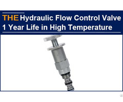 The Hydraulic Flow Control Valve Used In Middle East Has To Be Replaced After 6 Months