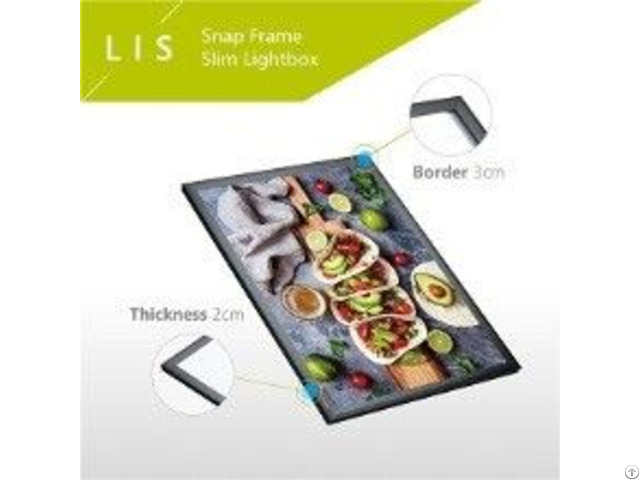 Snap Frame Led Light Box Indoor Wall Mounted