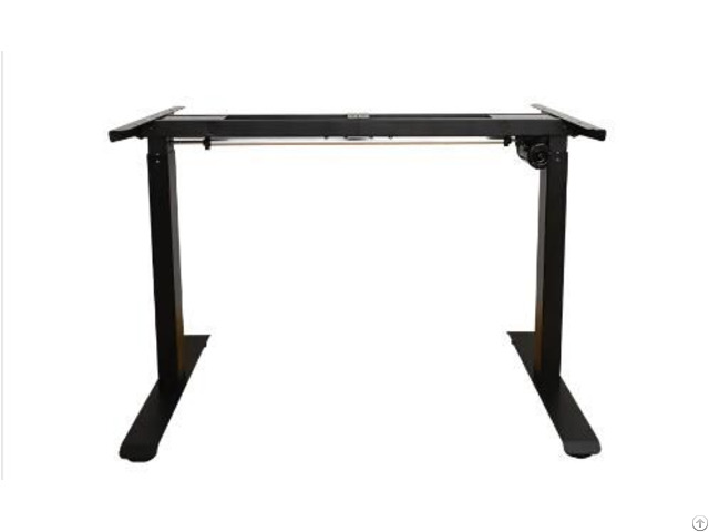 Double Frame Retractable Electric Single Motor Lift Desk