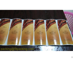 High Quality Cold Stamping Plastic Label For Oud Cambody Shampoo