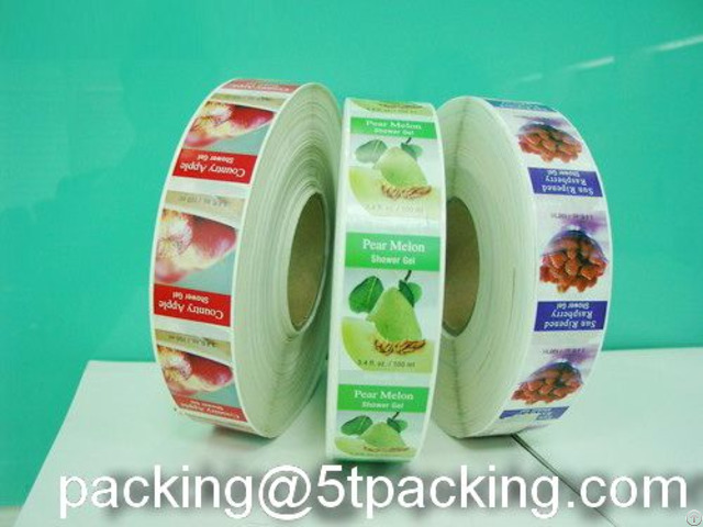 Green And Healthy Plastic Adhesive Labels For Fruits Sales Promotion