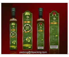 Naturally Plastic Adhesive Labels For Bottled Green Olive Oil