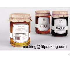 Dustless And Healthy Honey Bottle Use Plastic Adhesive Labels
