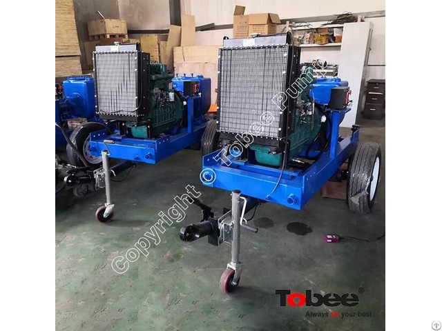 Tobee® Diesel Driven Self Priming Pump With Trailer Skid