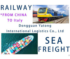 Freight Service China To Italy Container Shipping Railway Line