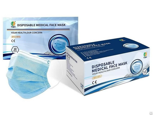 Type I 3 Ply Medical Disposable Mask Blue Black Pink