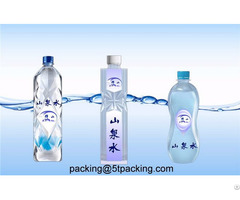 Double Face Printed Mineral Water Bottle Used Plastic Adhesive Labels