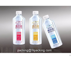 Transparent Pe Plastic Adhesive Labels In Soda Water Summer Flowers Brand Bottle