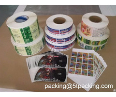 Gravure Printing Plastic Adhesive Labels For Mass Production