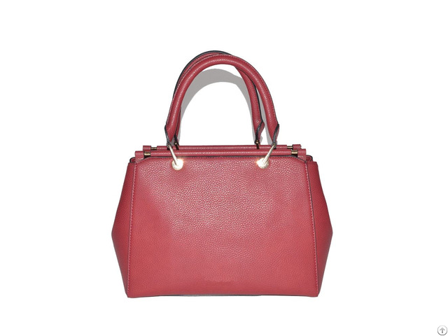 Red Solid Fashion Tote Bag Women Handbag