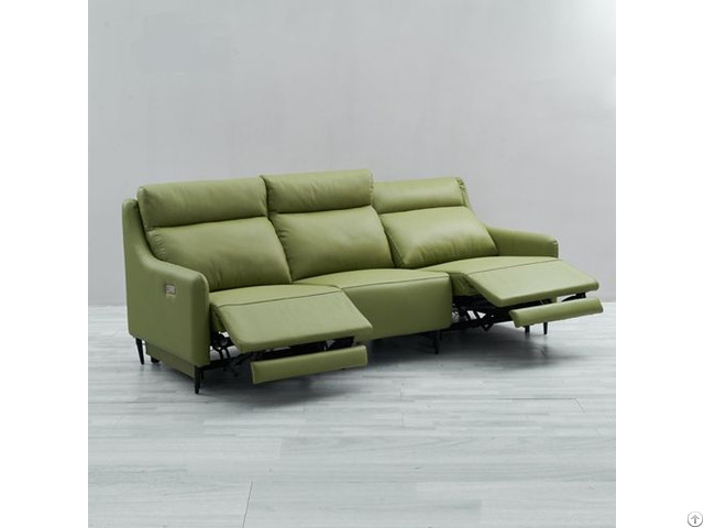 Living Room Straight Row Three Seat First Class Fashion Space Capsule Electric Function Sofa