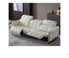 Electric Function Leather Sofa Three Seat Modern Living Room Space Capsule