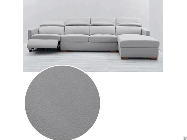Living Room L Shaped Chaise Longue Corner Top Layer Cowhide Contact Surface Functional Sofa
