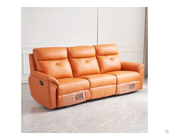 Modern Minimalist Living Room Three Seat Electric Function Sofa
