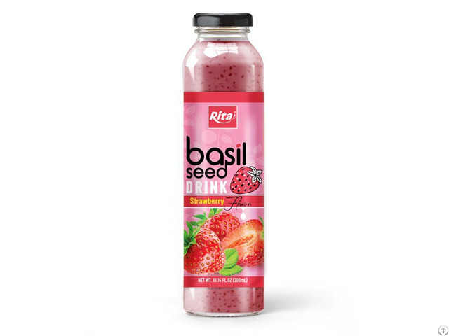 Basil Seed Drink With Strawberry Juice From Rita Baeverage