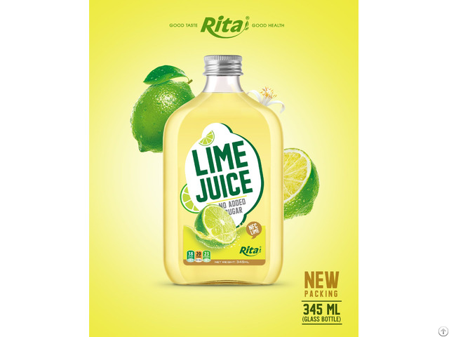 Lime Juice 345ml Glass Bottle From Rita Company Export